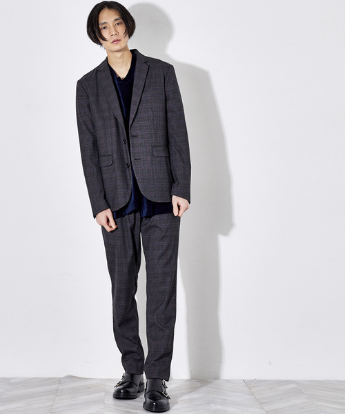 STUDIOUS(ステュディオス)の「T/Wチェックストレートパンツ(スラックス・メンズ・ブラック/ブラウン・1/2/3)」の14枚目の写真