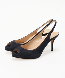 CORSO ROMA オープントゥスウェードパンプス