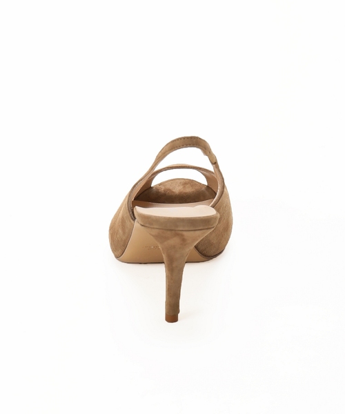 IENA（イエナ）の「CORSO ROMA オープントゥスウェードパンプス（パンプス・レディース・ベージュ/ネイビー・35/36/37/38）」の6枚目の写真