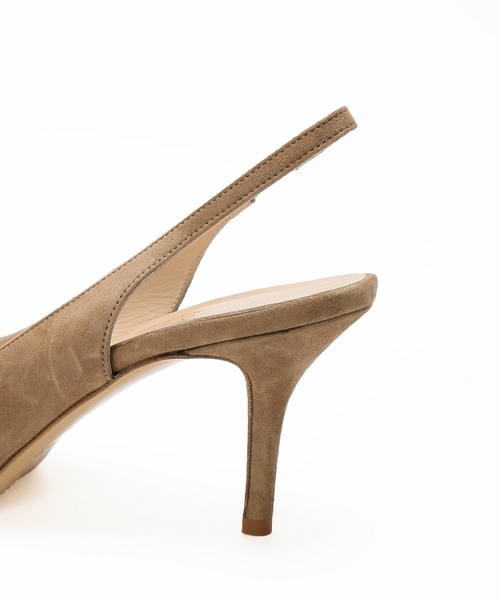 IENA（イエナ）の「CORSO ROMA オープントゥスウェードパンプス（パンプス・レディース・ベージュ/ネイビー・35/36/37/38）」の4枚目の写真