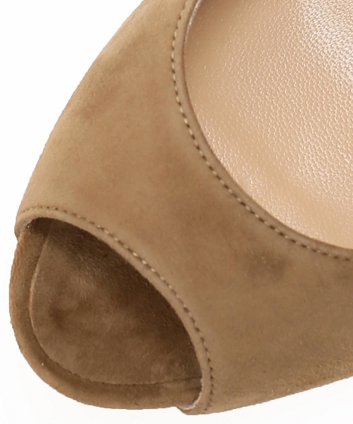 IENA（イエナ）の「CORSO ROMA オープントゥスウェードパンプス（パンプス・レディース・ベージュ/ネイビー・35/36/37/38）」の5枚目の写真