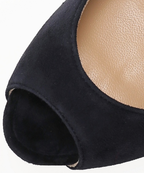 IENA（イエナ）の「CORSO ROMA オープントゥスウェードパンプス（パンプス・レディース・ベージュ/ネイビー・35/36/37/38）」の9枚目の写真