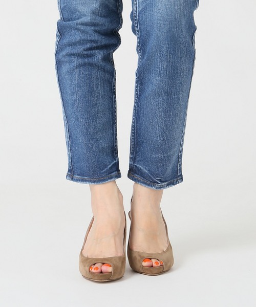 IENA（イエナ）の「CORSO ROMA オープントゥスウェードパンプス（パンプス・レディース・ベージュ/ネイビー・35/36/37/38）」の12枚目の写真