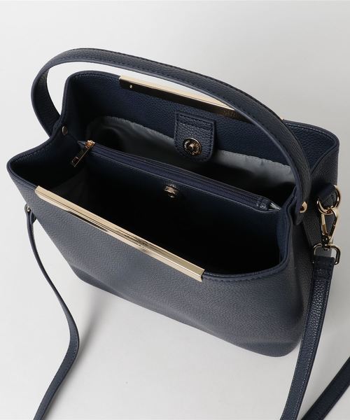 Andemiu（アンデミュウ）の「クチモトカナグ２ＷＡＹショルダーバッグ784963（ショルダーバッグ・レディース・ネイビー/ピンク/オフホワイト・FREE）」の6枚目の写真