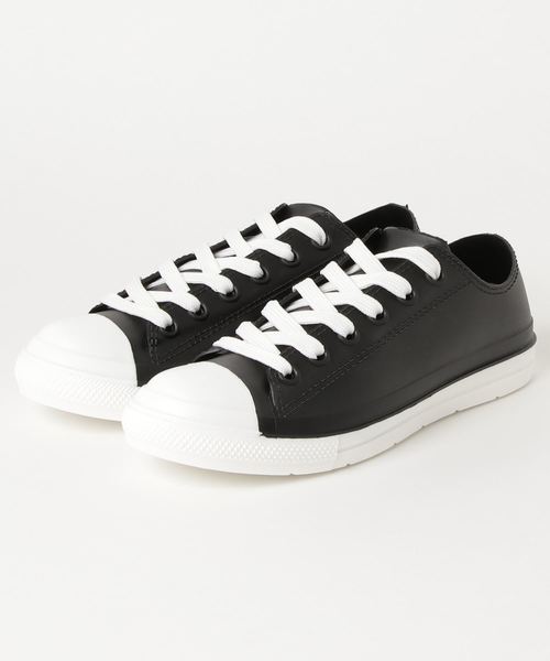 KOBE LETTUCE（コウベレタス）の「ローカットレインスニーカー（レインシューズ・レディース・ホワイト/ブラック系その他/ブラック/ネイビー/レッド・M/L/S/LL）」の6枚目の写真