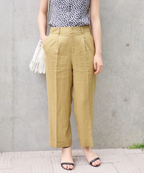 【2023SS】イエナ リネン100 タック ワイドパンツ ベージュ 2023SS】イエナ リネン100 タック ワイドパンツ ベージュ - メルカリ