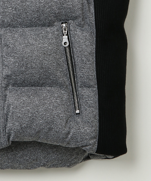 VENCEEXCHANGE（ヴァンスエクスチェンジ）の「杢ストレッチワキリブブルゾン（ブルゾン・メンズ・ブラック/グレー・LL/M/L）」の7枚目の写真