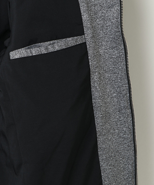 VENCEEXCHANGE（ヴァンスエクスチェンジ）の「杢ストレッチワキリブブルゾン（ブルゾン・メンズ・ブラック/グレー・LL/M/L）」の11枚目の写真