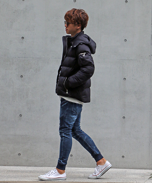 VENCEEXCHANGE（ヴァンスエクスチェンジ）の「杢ストレッチワキリブブルゾン（ブルゾン・メンズ・ブラック/グレー・LL/M/L）」の12枚目の写真