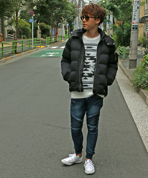 VENCEEXCHANGE（ヴァンスエクスチェンジ）の「杢ストレッチワキリブブルゾン（ブルゾン・メンズ・ブラック/グレー・LL/M/L）」の13枚目の写真