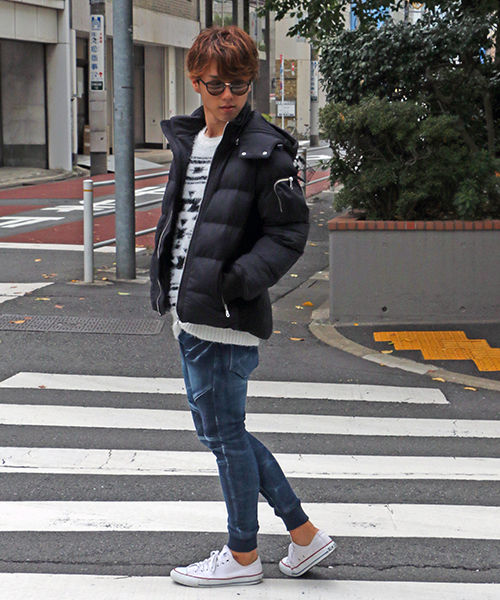 VENCEEXCHANGE（ヴァンスエクスチェンジ）の「杢ストレッチワキリブブルゾン（ブルゾン・メンズ・ブラック/グレー・LL/M/L）」の14枚目の写真