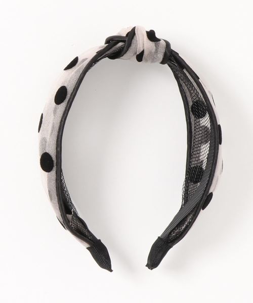 Fun & Daily(ファンアンドデイリー)の「F&D : シースルードットカチューシャ(カチューシャ・レディース・ホワイト/ブラック/ライトピンク/ライトベージュ・FREE)」の4枚目の写真