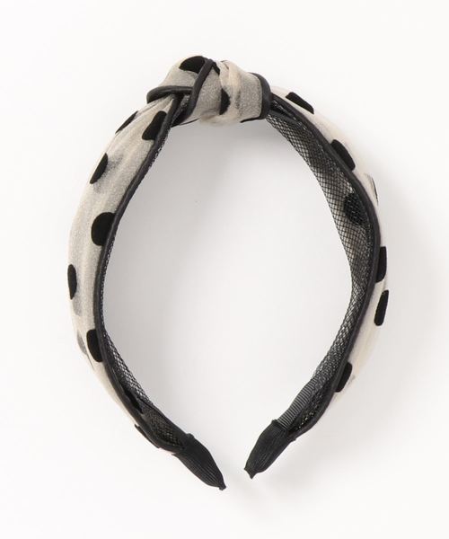 Fun & Daily(ファンアンドデイリー)の「F&D : シースルードットカチューシャ(カチューシャ・レディース・ホワイト/ブラック/ライトピンク/ライトベージュ・FREE)」の3枚目の写真