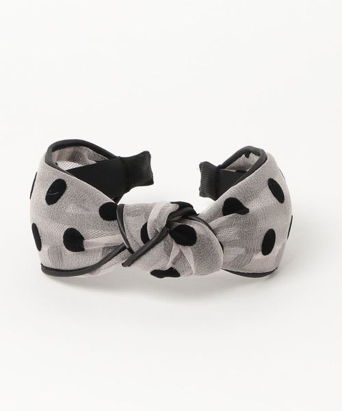 Fun & Daily(ファンアンドデイリー)の「F&D : シースルードットカチューシャ(カチューシャ・レディース・ホワイト/ブラック/ライトピンク/ライトベージュ・FREE)」の5枚目の写真