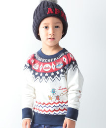 ANPANMAN KIDS COLLECTION | 【アンパンマン】転写ノルディックトレーナー(スウェット)