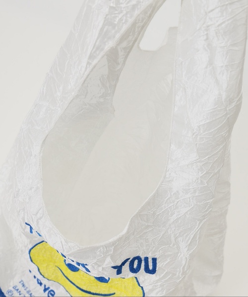 Deuxieme Classe（ドゥーズィエムクラス）の「OPEN-EDITIONS SMILE TOTE（エコバッグ/サブバッグ・レディース・ホワイト・FREE）」の4枚目の写真