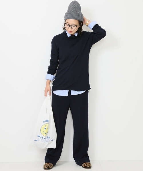 Deuxieme Classe（ドゥーズィエムクラス）の「OPEN-EDITIONS SMILE TOTE（エコバッグ/サブバッグ・レディース・ホワイト・FREE）」の8枚目の写真