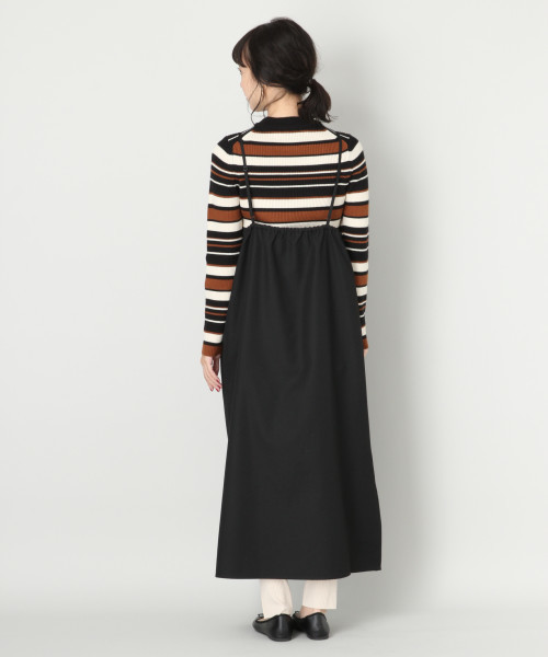 LOWRYS FARM(ローリーズファーム)の「スリットキャミワンピース 809371(ワンピース・レディース・ブラック/ネイビー/カーキ/バーガンディー・FREE)」の12枚目の写真