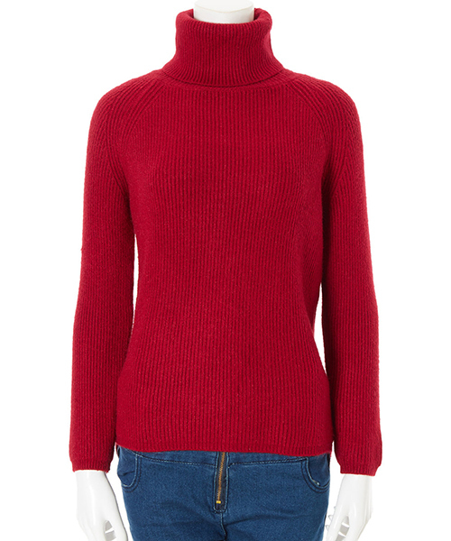 fifth(フィフス)の「バックロングタートルカラーニット(ニット/セーター・レディース・ブルー/ホワイト/グレー/イエロー/ボルドー/ベージュ/ブラウン/ブラック・MEDIUM)」の14枚目の写真