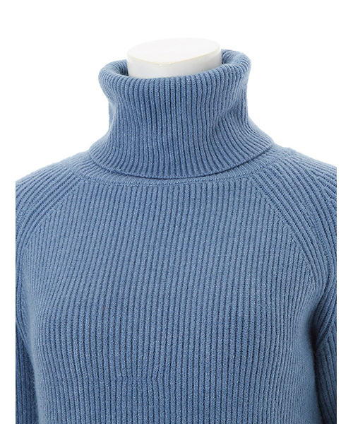 fifth(フィフス)の「バックロングタートルカラーニット(ニット/セーター・レディース・ブルー/ホワイト/グレー/イエロー/ボルドー/ベージュ/ブラウン/ブラック・MEDIUM)」の18枚目の写真