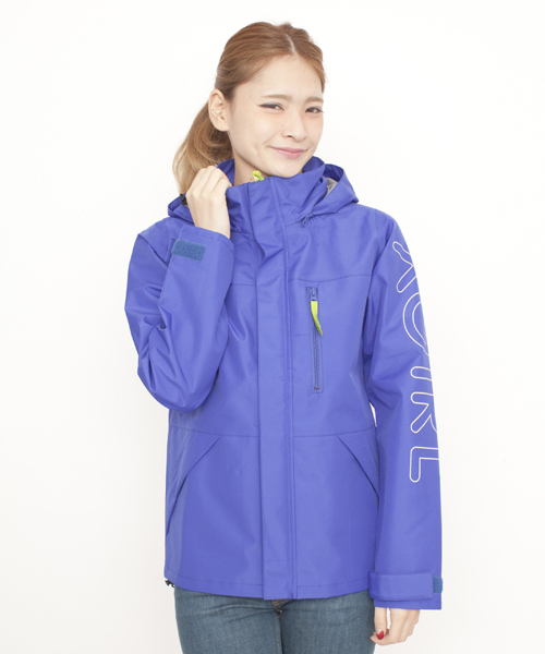 X-girl（エックスガール）の「OUTDOOR JUMPER（ナイロンジャケット・レディース・ブラック/ブルー/カモフラージュ・1/2）」の2枚目の写真