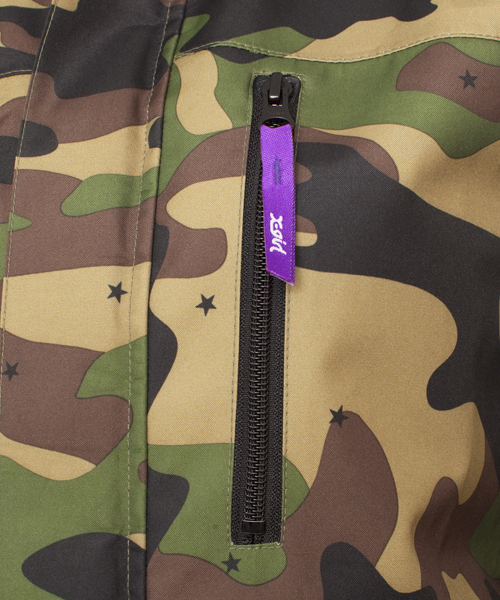 X-girl（エックスガール）の「OUTDOOR JUMPER（ナイロンジャケット・レディース・ブラック/ブルー/カモフラージュ・1/2）」の15枚目の写真