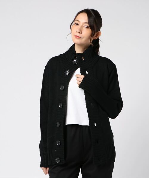 セール】【Bl】【Bling Leads】ニット素材ハイネックカーディガン