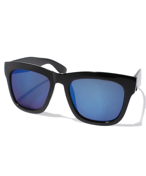 WEGO（ウィゴー）の「WEGO/ビッグミラーサングラス（サングラス・メンズ・ブルー/パープル・FREE）」の2枚目の写真