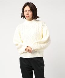 WEGO | WEGO/ロービングハイネックケーブルニット(ニット/セーター)