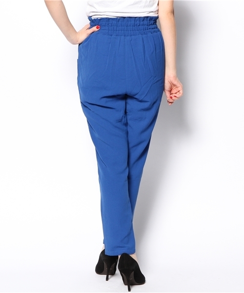 WEGO（ウィゴー）の「WEGO/ハイウエストタックパンツ（その他パンツ・レディース・ブラック/ダークグリーン/ブルー/ネイビー・FREE）」の6枚目の写真