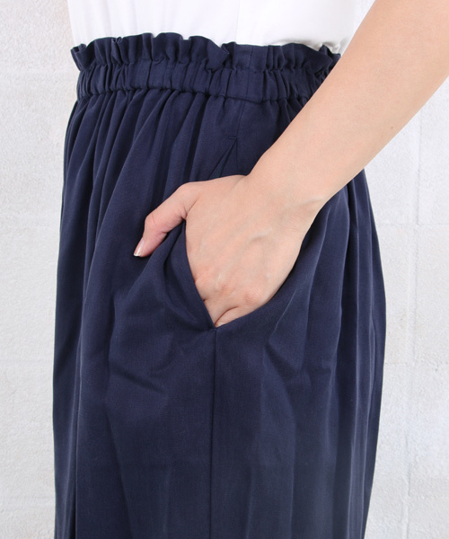 sabstreet my standard(サブストリートマイスタンダード)の「テンセルツイルワイドパンツ【大きいサイズ対応】【9号(M)~19号(5L)】(その他パンツ・レディース・ネイビー/ブラウン/カーキ・19号/15号/9号)」の6枚目の写真