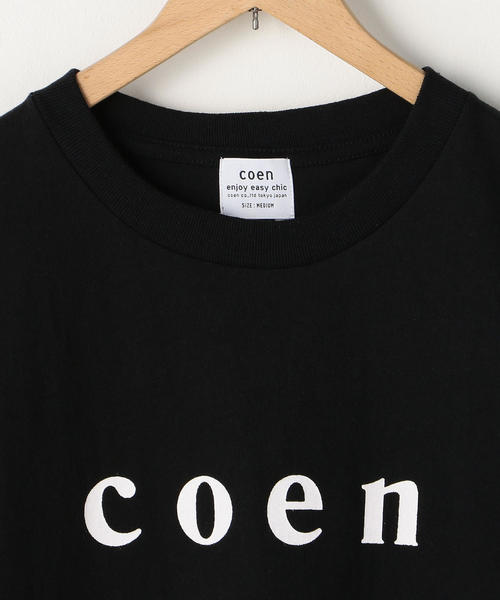 coen（コーエン）の「【WOMENS】coen(コーエン)ロゴTシャツ（Tシャツ/カットソー・レディース・ブラック/ホワイト・MEDIUM/LARGE）」の4枚目の写真