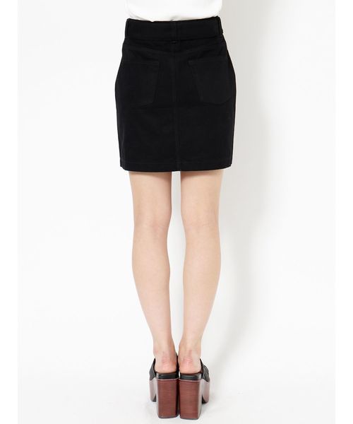 EMODA（エモダ）の「ベルトボックスミニスカート（スカート・レディース・ブラック/ホワイト/キャメル・SMALL/MEDIUM）」の19枚目の写真