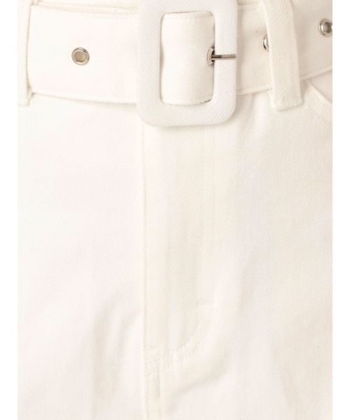 EMODA（エモダ）の「ベルトボックスミニスカート（スカート・レディース・ブラック/ホワイト/キャメル・SMALL/MEDIUM）」の15枚目の写真