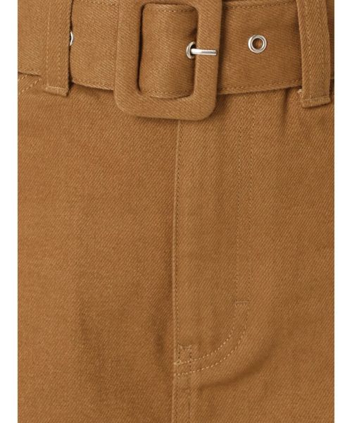 EMODA（エモダ）の「ベルトボックスミニスカート（スカート・レディース・ブラック/ホワイト/キャメル・SMALL/MEDIUM）」の7枚目の写真