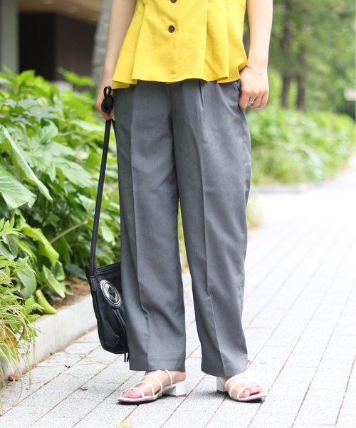 JOINT WORKS（ジョイントワークス）の「ワイドテーパーパンツ◆（その他パンツ・レディース・ピンク/グレー/キャメル/ベージュ・SMALL/MEDIUM）」の2枚目の写真