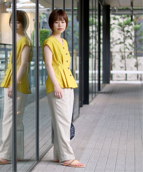 JOINT WORKS（ジョイントワークス）の「ワイドテーパーパンツ◆（その他パンツ・レディース・ピンク/グレー/キャメル/ベージュ・SMALL/MEDIUM）」の20枚目の写真