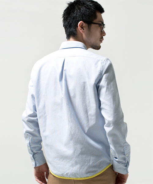 NANO universe(ナノユニバース)の「イージーケアストライプシャツ(シャツ/ブラウス・メンズ・サックスブルー/ブルー/ラベンダー・X-LARGE/MEDIUM/LARGE/SMALL)」の11枚目の写真