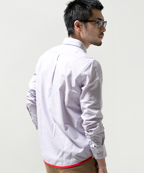 NANO universe(ナノユニバース)の「イージーケアストライプシャツ(シャツ/ブラウス・メンズ・サックスブルー/ブルー/ラベンダー・X-LARGE/MEDIUM/LARGE/SMALL)」の13枚目の写真