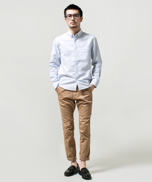 NANO universe(ナノユニバース)の「イージーケアストライプシャツ(シャツ/ブラウス・メンズ・サックスブルー/ブルー/ラベンダー・X-LARGE/MEDIUM/LARGE/SMALL)」の16枚目の写真