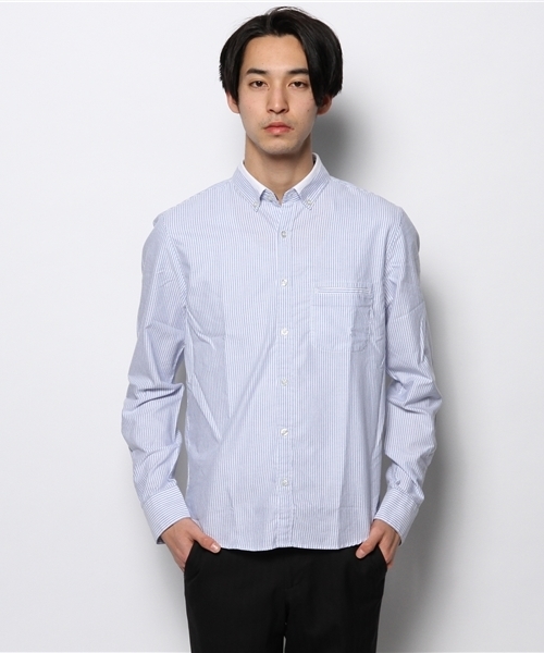 NANO universe(ナノユニバース)の「イージーケアストライプシャツ(シャツ/ブラウス・メンズ・サックスブルー/ブルー/ラベンダー・X-LARGE/MEDIUM/LARGE/SMALL)」の15枚目の写真