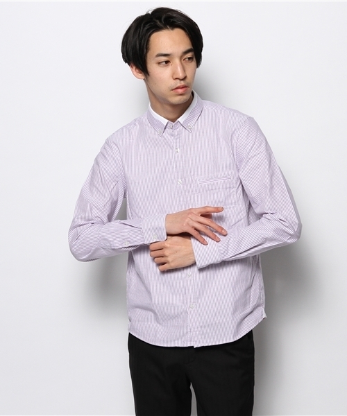 NANO universe(ナノユニバース)の「イージーケアストライプシャツ(シャツ/ブラウス・メンズ・サックスブルー/ブルー/ラベンダー・X-LARGE/MEDIUM/LARGE/SMALL)」の17枚目の写真