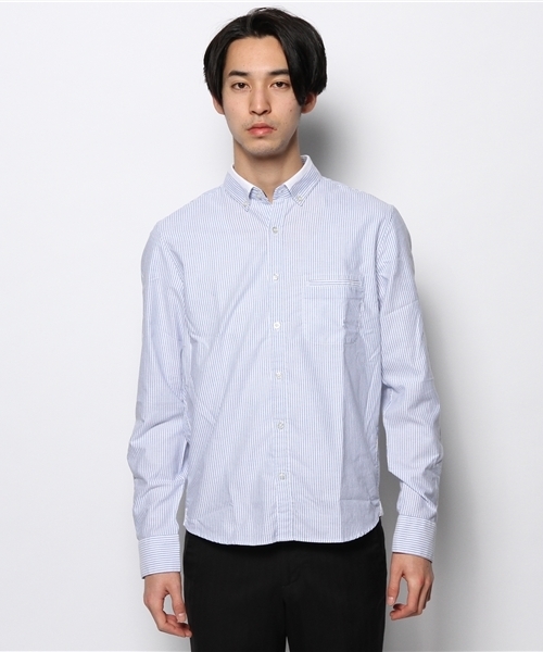 NANO universe(ナノユニバース)の「イージーケアストライプシャツ(シャツ/ブラウス・メンズ・サックスブルー/ブルー/ラベンダー・X-LARGE/MEDIUM/LARGE/SMALL)」の4枚目の写真