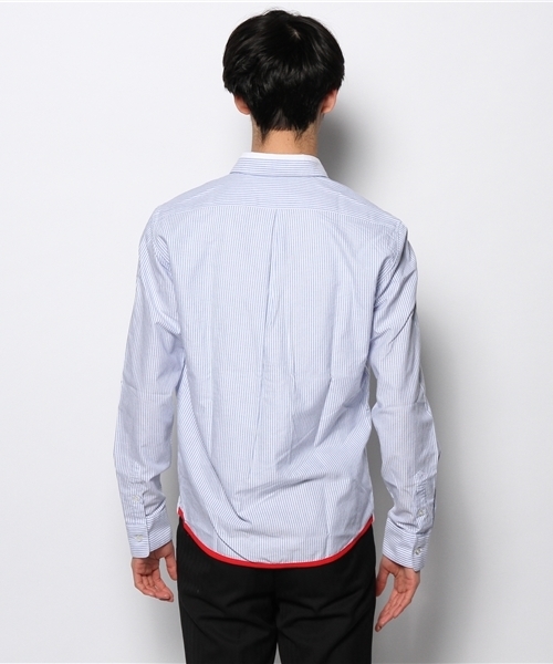 NANO universe(ナノユニバース)の「イージーケアストライプシャツ(シャツ/ブラウス・メンズ・サックスブルー/ブルー/ラベンダー・X-LARGE/MEDIUM/LARGE/SMALL)」の6枚目の写真