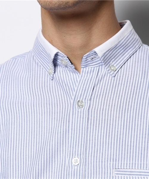 NANO universe(ナノユニバース)の「イージーケアストライプシャツ(シャツ/ブラウス・メンズ・サックスブルー/ブルー/ラベンダー・X-LARGE/MEDIUM/LARGE/SMALL)」の7枚目の写真