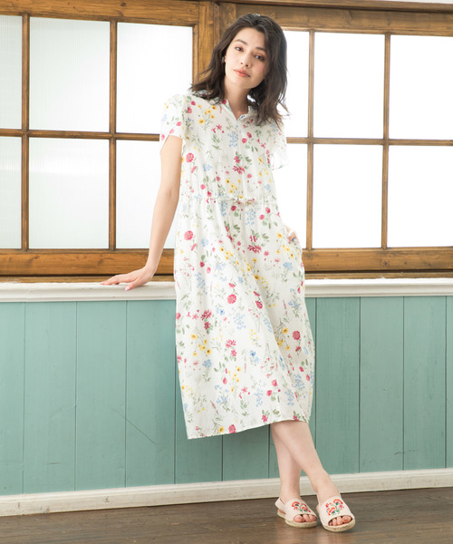 Petit Honfleur(プチオンフルール)の「◇カタログ掲載◇チューリップ袖ワンピース(ワンピース・レディース・レッド/イエロー・11号/9号)」の2枚目の写真