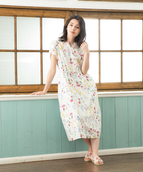 Petit Honfleur(プチオンフルール)の「◇カタログ掲載◇チューリップ袖ワンピース(ワンピース・レディース・レッド/イエロー・11号/9号)」の3枚目の写真