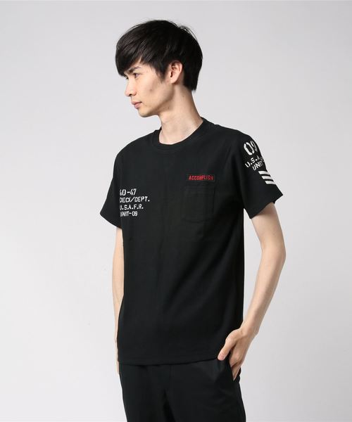 VIBGYOR(ヴィブジョー)の「スパンテレコミリタリークルーネックTシャツ (RM)(Tシャツ/カットソー・メンズ・ブラック/グレー/オフホワイト/カーキ・MEDIUM/X-LARGE/LARGE)」の3枚目の写真
