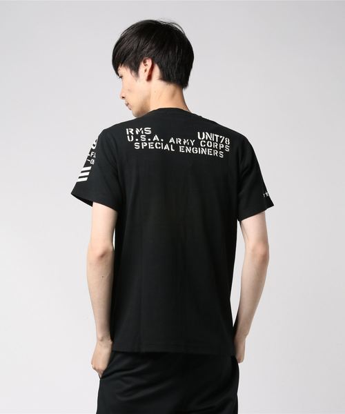 VIBGYOR(ヴィブジョー)の「スパンテレコミリタリークルーネックTシャツ (RM)(Tシャツ/カットソー・メンズ・ブラック/グレー/オフホワイト/カーキ・MEDIUM/X-LARGE/LARGE)」の5枚目の写真