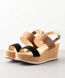 ODETTE E ODILE | OFC 2ベルトウェッジ サンダル70(サンダル)